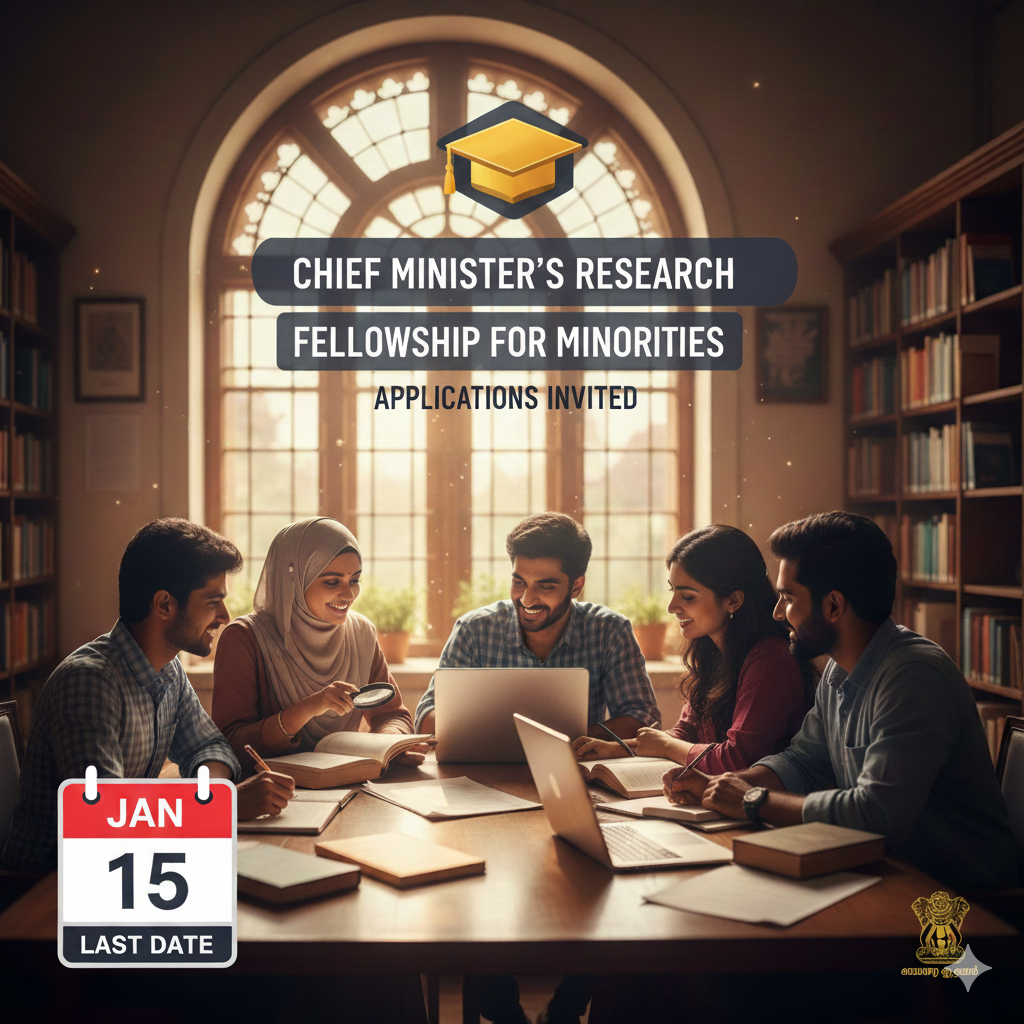 Kerala CM Minority Research Fellowship 2025-26 | Apply by Ja - Kstudents
